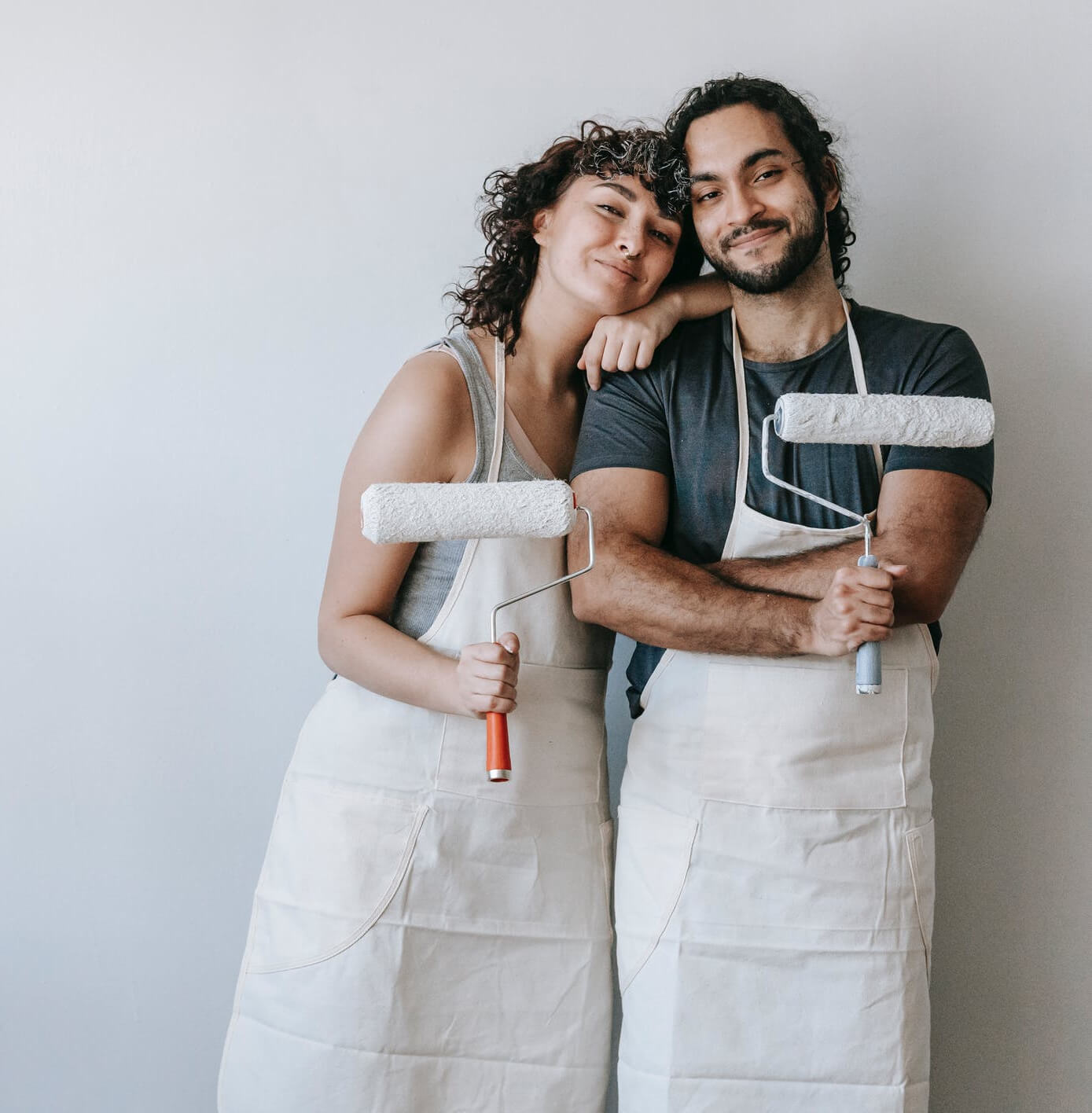 a man and woman posing for a picture